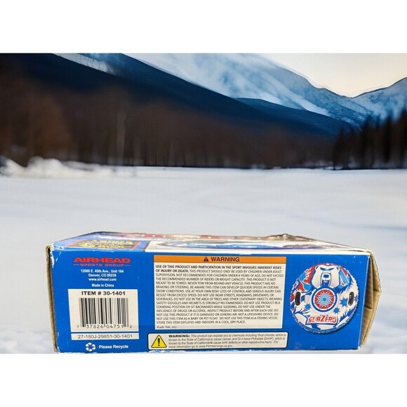 AIRHEAD 33 Inch -1 Rider Round Performance Tube for Snow-EZ Air Ride - Picture 3 of 3